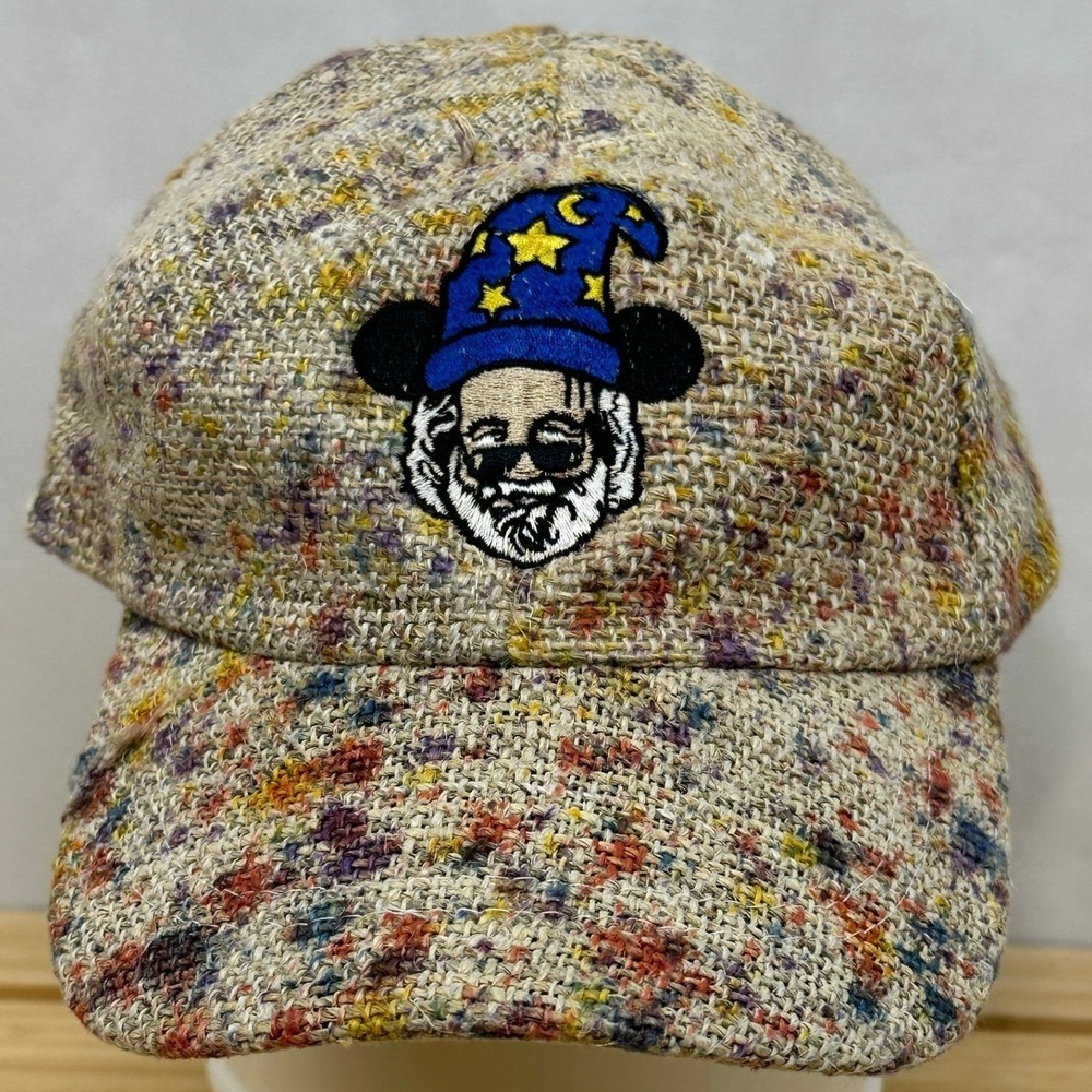 Jerry Garcia Sorcerer Mickey Mouse Custom Hemp Blend Nepal Dad Hat Baseball Cap